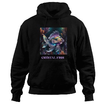 Discover Colorful Crystal Glass Fantasy Fish Hoodies