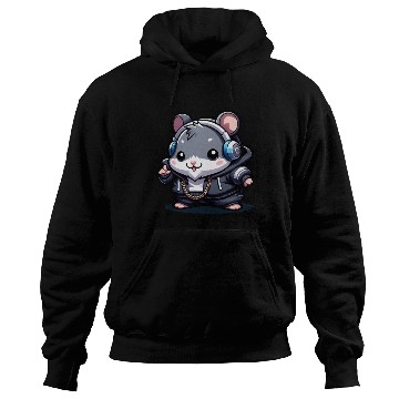Discover Gray Hip Hop Hamster Hoodies