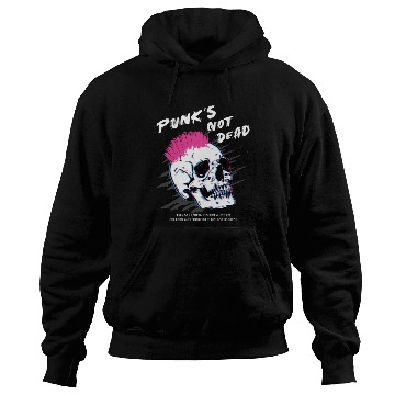 Discover Punks Not Dead - Skull Punk Rock Music - Old Hoodies