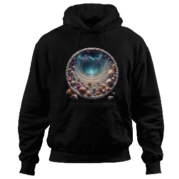 Discover Ocean Meets the Shore inside a circle design Hoodies