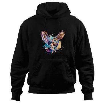 Discover Barking Owl in Flight Hoodies