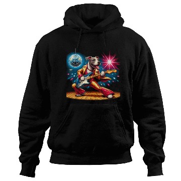 Discover Disco Ball Guitar dog Hoodies