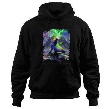 Discover Capybara Spewing Lightning Funny Hoodies