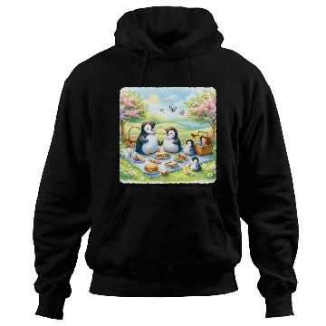 Discover Penguin Flowers Butterflies Premium Hoodies