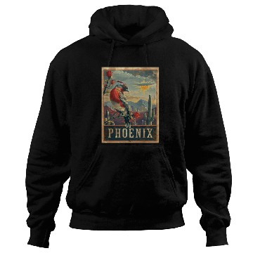 Discover Retro Phoenix Arizonna Hoodies