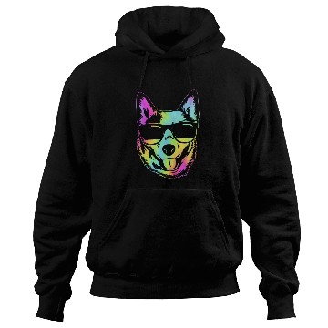 Discover Retro Australian Cattle Dog With Sunglasses Hoodies