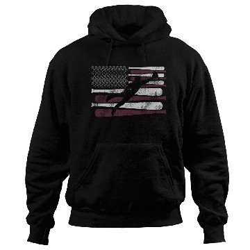 Discover Baseball School Play American Vintage Flag Hoodies