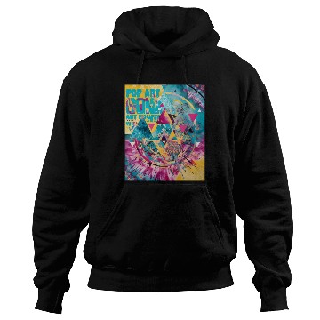 Discover pop color geometric tie dye Hoodies