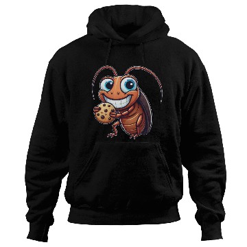 Discover Funny cookie cockroach sweet dessert comic Hoodies