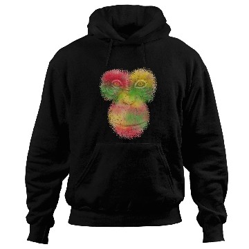 Discover Colorful Retro Monkey Face Hoodies - Funny Monkey