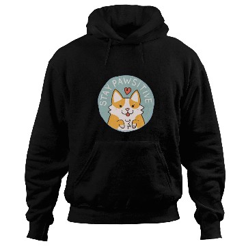 Discover Corgi Pawsitive Badge Hoodies