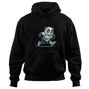 Discover Cute Marathon Runner Panda Hoodies
