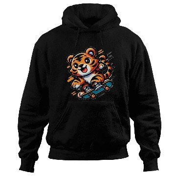 Discover Cute Skater Tiger Hoodies
