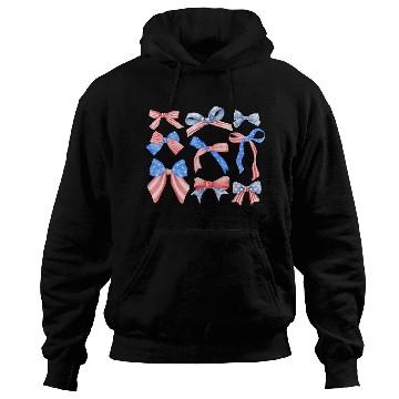 Discover Red White Blue American Coquette Hoodies