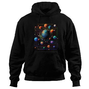 Discover Planet Colorful Geometric Graphic Hoodies