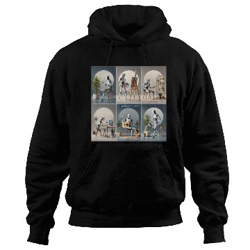 Discover Robot Busy Being Human Hoodies