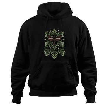 Discover Dragon Fly on Monstera Hoodies