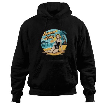 Discover Retro Summer Loving Beach Vibes for a Beach Lover Hoodies