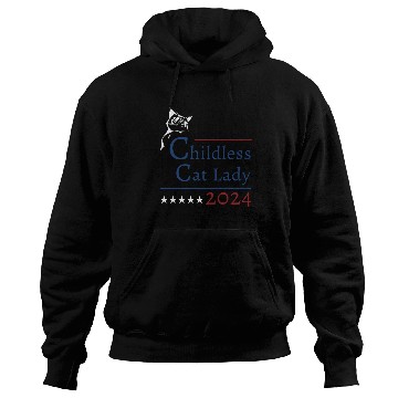 Discover "Childless Cat Lady" Kamala Harris 2024 Hoodies