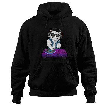 Discover White Cat DJ Hoodies