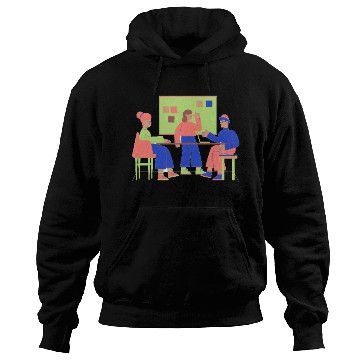 Discover Flat Clean Casual Work & Company Life Hoodies