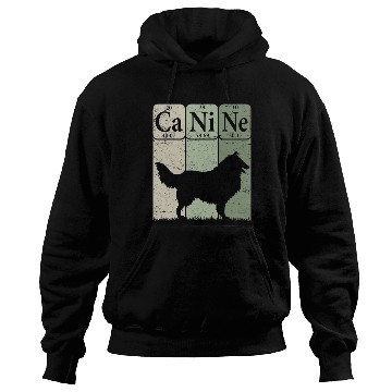 Discover Rough Collie Periodic Table Elements Dog Lover Hoodies