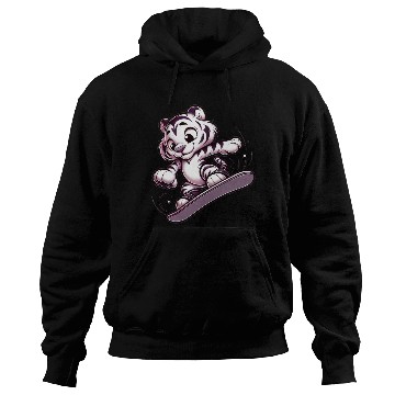 Discover Cute Snowboarder Tiger Hoodies