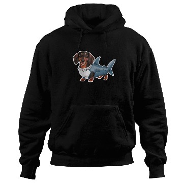 Discover Dachshunds In Costumes Shark Outfit Hoodies