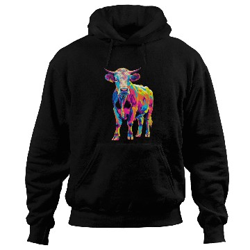Discover Hereford Cattle Farmer Popart Hoodies