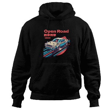 Discover Retro Racing Car Japan Hoodies