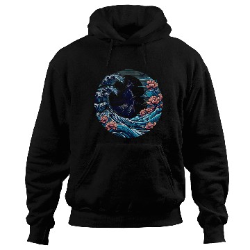 Discover Samurai and the Great Wave Hoodies