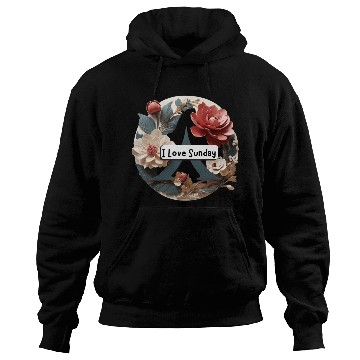 Discover I Love Sunday, simple design Hoodies