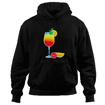 Discover Colorful Cocktail with Fruit Garnish Hoodies