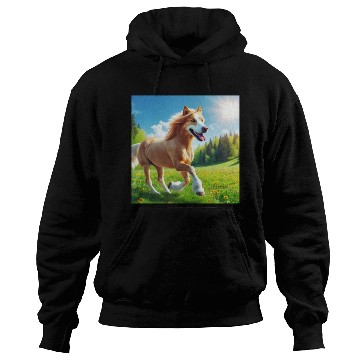 Discover The golden retriever-horse Hoodies