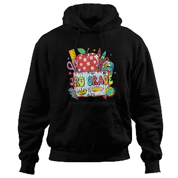 Discover Retro Dalmatian Third Grade Back to School Apple P Hoodies