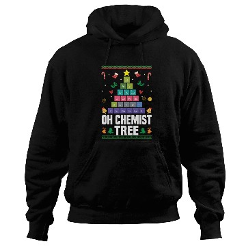 Discover Christmas Tree Chemistry Science Periodic Table Hoodies