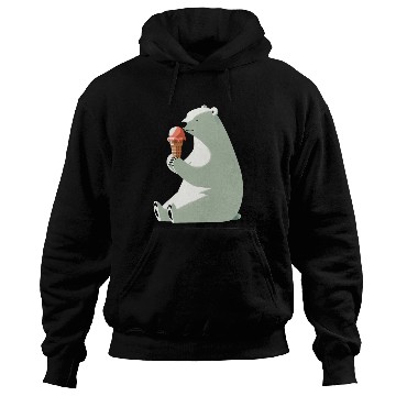 Discover Polar Bear with Ice Cream Hoodies
