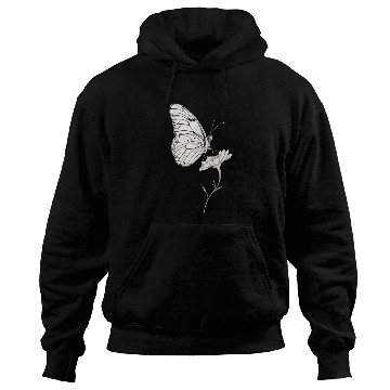 Discover Classic Butterfly on a Flower Hoodies