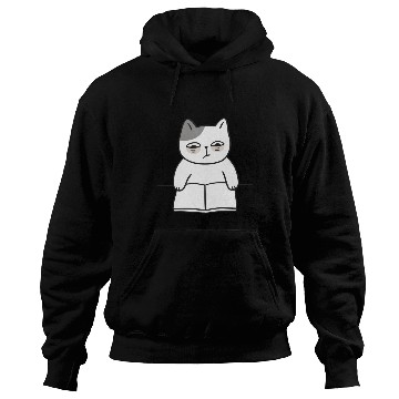 Discover Cuties - Cat Reading Book Hoodies