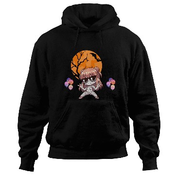 Discover Chibi Mummy Illustration for Halloween Hoodies