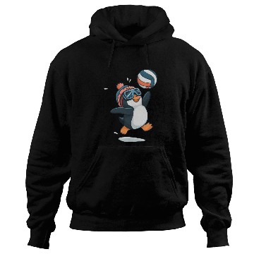 Discover Penguin Playing Volleyball With Goggles And Hat Hoodies