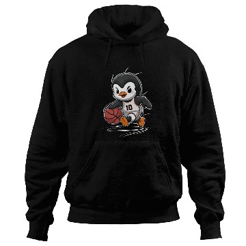 Discover Penguin Basketball Player Number 10 Dribbling Hoodies