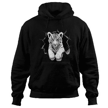 Discover peeking tiger cub Hoodies