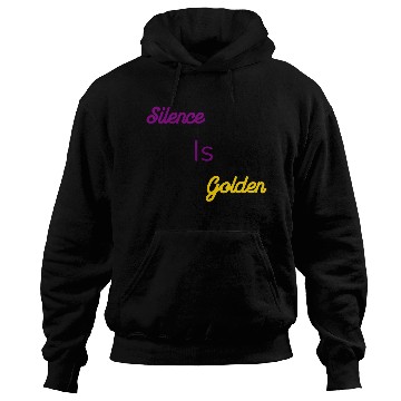 Discover Silence Is Golden Purple Hoodies