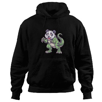 Discover Dino dinosaur T-Rex panda fantasy creature quirky Hoodies
