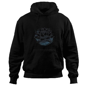 Discover Modern Lotus with Brushstroke Effect 3 Hoodies