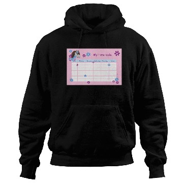 Discover Timetable for Kids - Pony Flowers pink Hoodies
