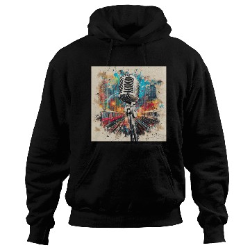 Discover NYC Microphone AT Subway Hoodies