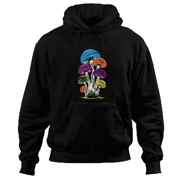 Discover Psychedelic Rainbow Mushrooms Hoodies