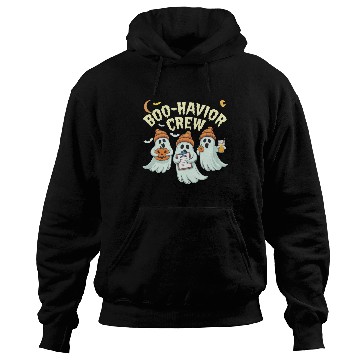 Discover Boo-Havior Crew Ghosts Data Halloween Fun Hoodies